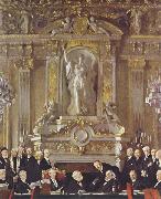 Sir William Orpen A Peace Conference at the Zuai d Orsay USA oil painting artist
